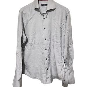 Edo Popken Switzerland Men's Button up Shirt Euro Size 38/M French cuffs